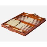 TRAVELLING BACKGAMMON SET.