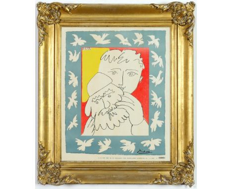PABLO PICASSO. L’ENFANT AU MASQUE POUR LE JOURNAL I’HUMANITE. (d) Numbered edition of 2000, 1953, 52cm x 42cm.