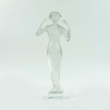 LALIQUE GLASS. ISIS NUDE FIGURE.