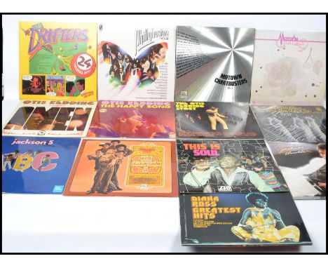 A collection of long play Soul vinyl LP records to include The Jackson Five, Otis Redding, Diana Ross, Michael Jackson etc pl