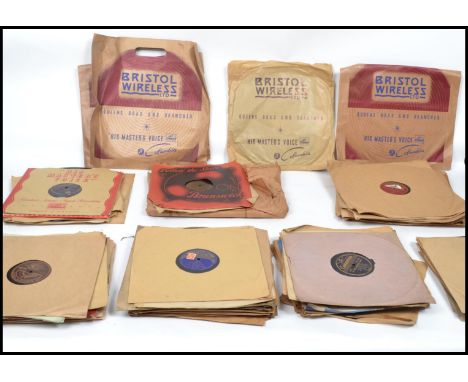 A good collection of vintage 78rpm records of various genres, artists and labels please see images&nbsp;