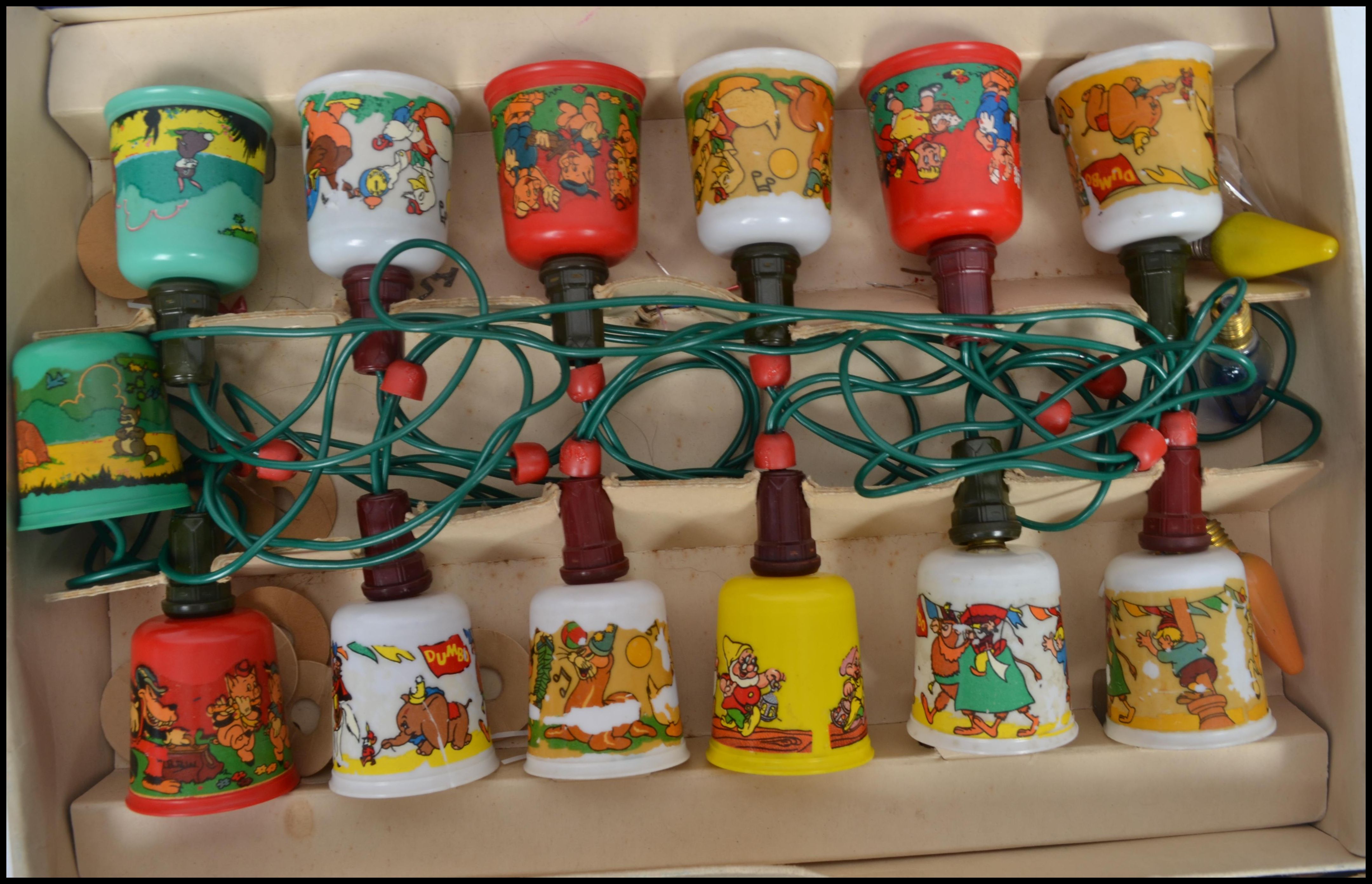 DISNEY FAIRY LIGHTS A set of original 1950's vintage Walt Disney Mazda Fairy / Christmas lights.