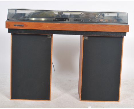 A vintage 20th century Fidelity Record cassette 4-40 system complete with a pair of original Fidelity speakers.