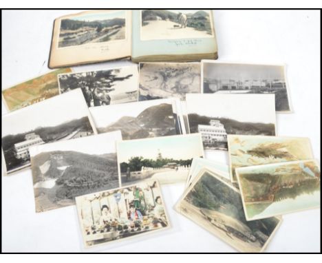 A good group of vintage 1920's Korean photographs of Seoul Mining Co. Tul-Mi-Chung mine and village, photos of the mine with 