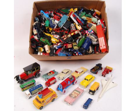 A large collection of loose New Ray, Atlas Edition,Solido, Lesney, Matchbox, Corgi, Dinky, Lledo &amp; others diecast model v