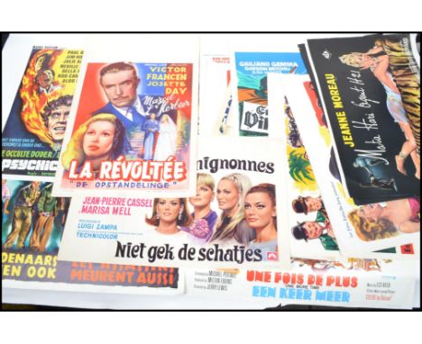 A good collection of vintage 1950's / 1960's cinema advertising movie posters / daybills. Some foreign, to include; Laurel &a