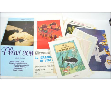 A collection of 10x vintage 1960s - 1980's Australian daybill cinema advertising movie posters to include; The Lively Set, Ye