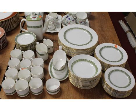 A Royal Doulton part dinner and tea service in the Rondalay pattern H5004Condition report: Some light wear but overall very g