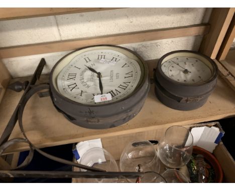 MODERN GARDEN CLOCK AND THERMOMETER