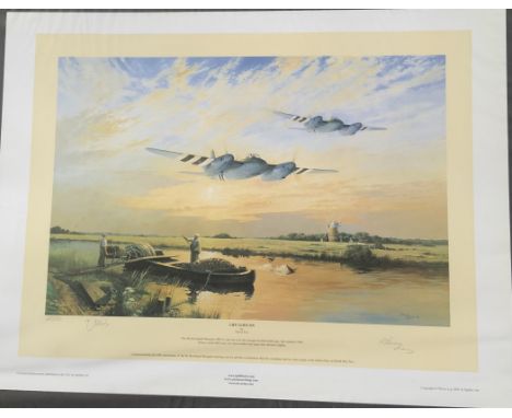 WW2 Colour Print Titled Life goes On by Trevor Lay. Signed in pencil by Vera Atkins. Measuring 22x26 appx Very Good Condition