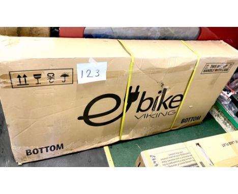 A Viking Gravity 20" Folding 24V 250W Electric Bike, blue, model VK506, boxed, RRP: £549.99.  (NOTE: this item has not been o