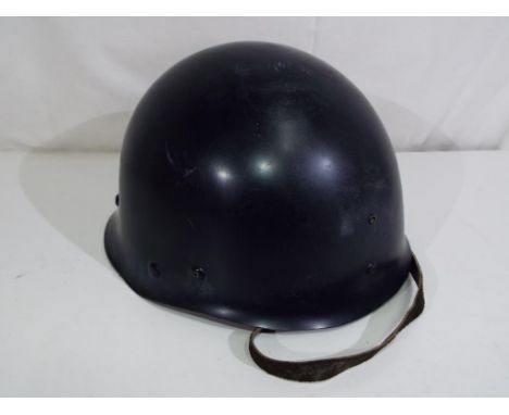 A Grande Tetras army style water bottle and a  Carpentier Cusset 1957 French Army Helmet Est £20-30