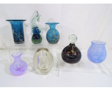 A quantity of glassware to include Mdina glass, Caithness and similar