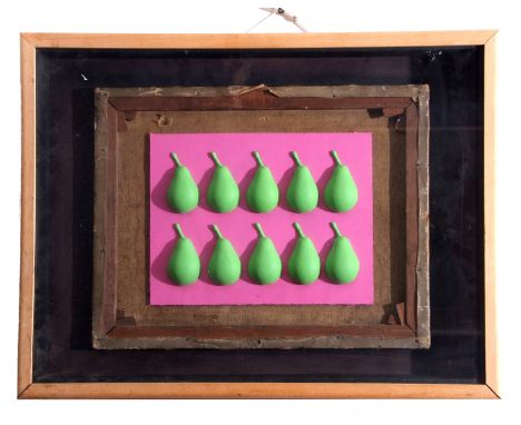 Peter Swann, British Contemporary, ‘Old Master’ . 3D wood and acrylic , 14x17ins