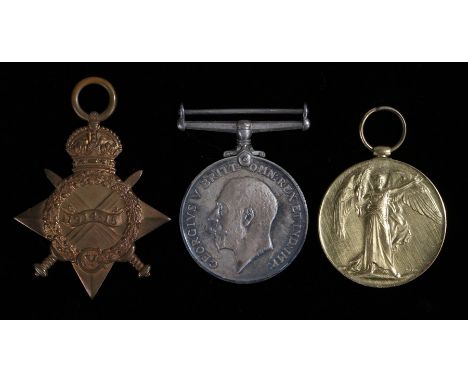 First World War Trio, 1914-15 Star, 1914-1918 British War Medal and Victory Medal (61850 SPR. E.C. RASON. R.E.) records show 