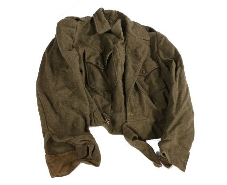 Post Second World War Belgian M1950 Pattern Battledress Blouse, makers label to interior