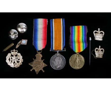 First World War Trio to include 1914-15 Star ( 5206, GNR. C. HOWE, R.G.A.) British War Medal  and Victory Medal ( SR-5206. GN