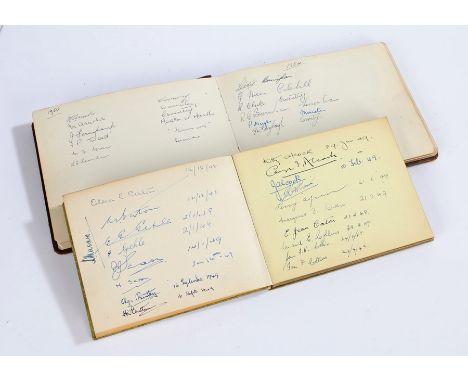1950s Autograph book containing the signatures of members of the Royal Air Force Escaping Society, men who had escaped from e