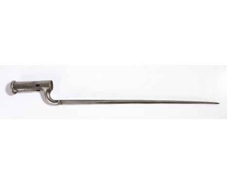 British India pattern (Third Model) Brown Bess bayonet with Baker spring, no markings