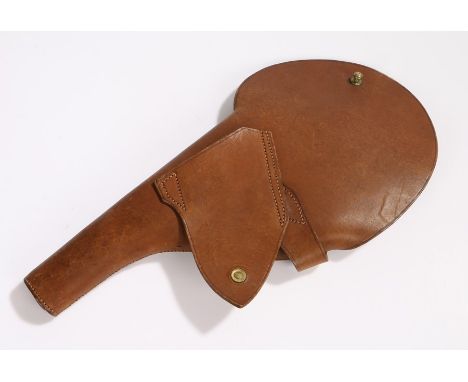 First World War period brown leather Webley service revolver holster