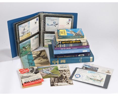 Collection of Royal Air Force related books including,'The Battle of Britain Then and Now', Light Perpetual Aviators Memorial