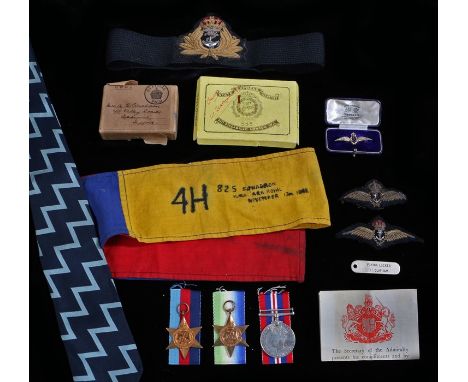 Second World War Fleet Air Arm casualty grouping to Lieutenant Philip Evaleigh Clapham R.N., trio of medals, 1939-1945 Star, 