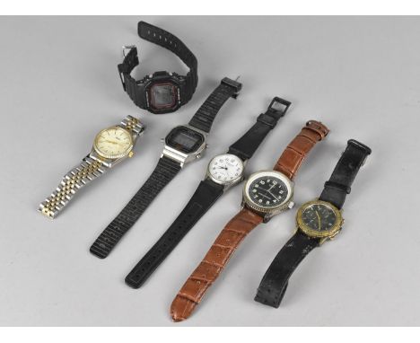 A Collection of Various Gents Wrist Watches to include Examples by Accurist, Casio Etc 