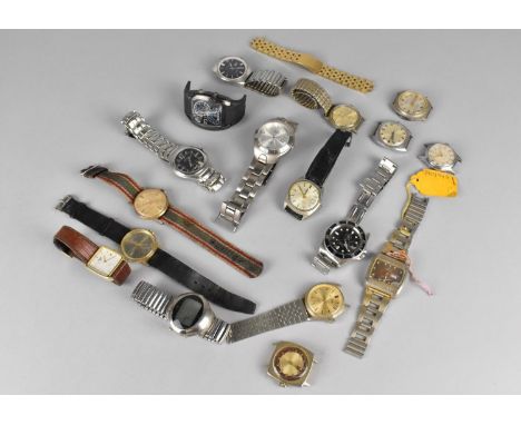 A Collection of Various Vintage Wrist Watches to include Examples by Ingersoll, Accurist, Roamer Etc, Manual and Quartz Movem