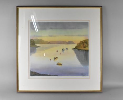 A Large Limited Edition Nicola Tilley Print, Still Waters II, 14/850, Signed in Pencil, Subject 53x48.5cms, Glazed Frame 78cm
