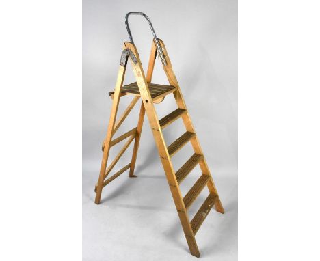 A Wooden Six Step Step Ladder 