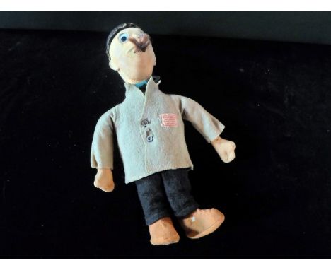 A 1930's Chad Valley doll, modelled as George after one of Tom Webster's characters from the Daily Mail, (29cm).