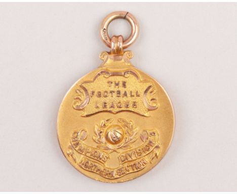 F MacLachlan - Grimsby Town 9ct gold Division 3 League Championship winners medal, 1925-26, the obverse inscribed The Footbal