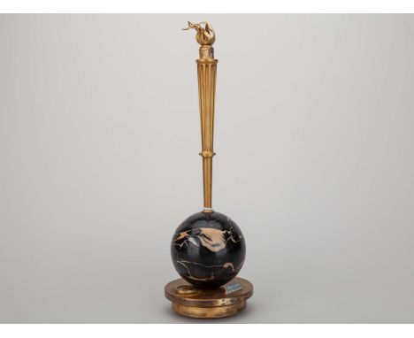 Pelé 1996 Panathlon International Flambeau d'Or trophy, a Flambeau d'Or trophy presented to Pelé in 1996 by Panathlon Interna