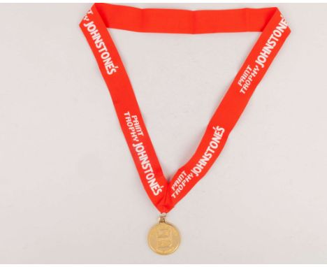 Craig Westcarr a yellow-metal Johnstone's Paint Trophy Winners Medal, 2012, the obverse and reverse inscribed JOHNSTONE'S PAI