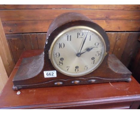 A 'Napoleon' hat mantel clock.