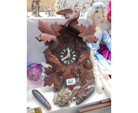 A cuckoo clock, in working order.