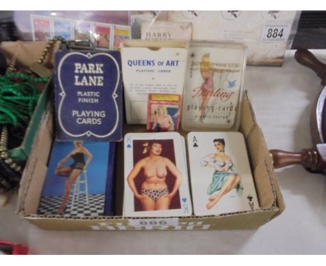 A quantity of vintage playing cards.