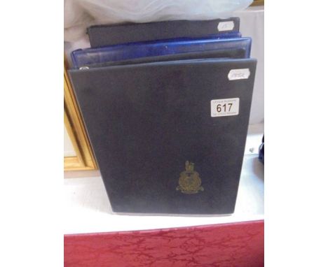 Three folders of mainly military related first day covers.