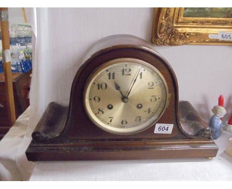 An 8 day 'Napoleon' hat mantel clock in working order.