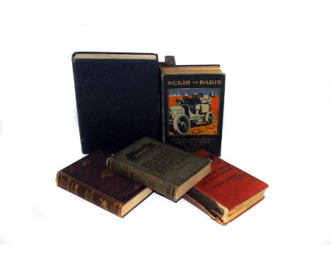 “Pekin to Paris in a Motor Car” (Luigi Barzini) 1st ed 1907: having illuminated cloth boards, gravure printed illustrations, 