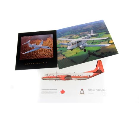 Aviation Ephemera, An Embraer EMB 120 Brasilia brochure, another for the EMB 145, unopened press packs for the Gulfstream IV 