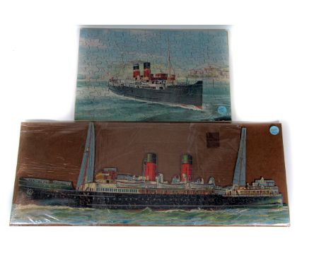 Chad Valley Pre-war Jig-saw Puzzles c1930s: three marine subject wooden jig-saw puzzles depicting the Paddle-steamer “St. Jul