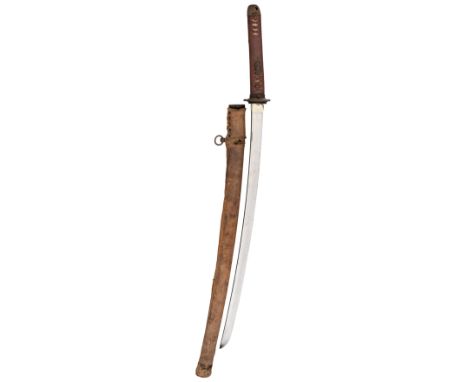 A JAPANESE SHIN-GUNTO, SHŌWA PERIOD (1926-1945) Sugata (configuration): shinogi-zukuri (longitudinal ridgeline) with shallow 