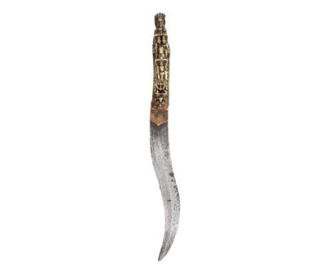 A SOUTH INDIAN DAGGER (BICHWA), 17TH/18TH CENTURY, POSSIBLY BIDAR, NORTH KARNATAKA with associated recurved double-edged blad