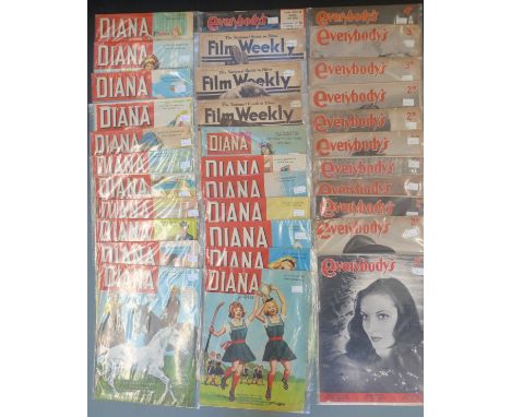 Over 150 vintage film comics and magazines including Finding Out, Film Weekly, Picture Show, Family Star, Everybody’s, Everyb