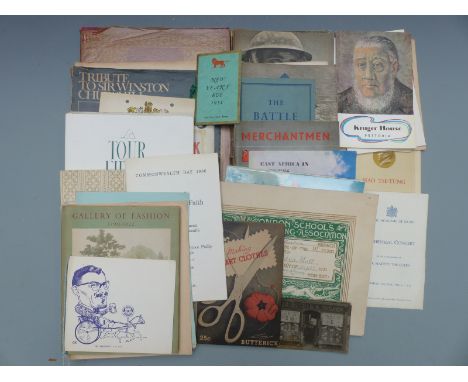 A quantity of ephemera relating to music; concert programmes etc, Rotary Club festival with Margaret Thatcher proposing the t