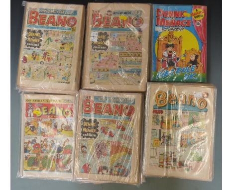 A large collection of Vintage comics including The Beano, The Beano and Dennis The Menace various volumes  from 1944 to 1984