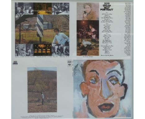 Bob Dylan 'self portrait' montage proof for the re-release of LP, 62 x 62cm&nbsp;