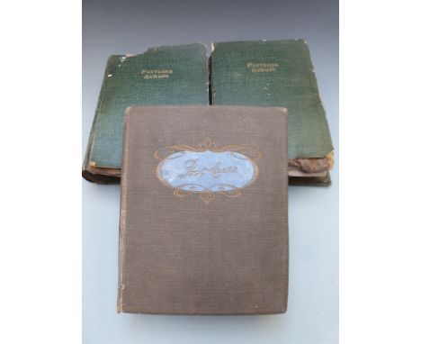 Three all-world postcard albums dating from the first quarter of the 20thC containing approximately 950 cards. The albums wer