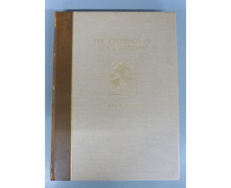 The Etchings of D.Y. Cameron by Arthur M. Hind, published Halton &amp; Truscott Smith 1924 first edition, limited to 200 copi